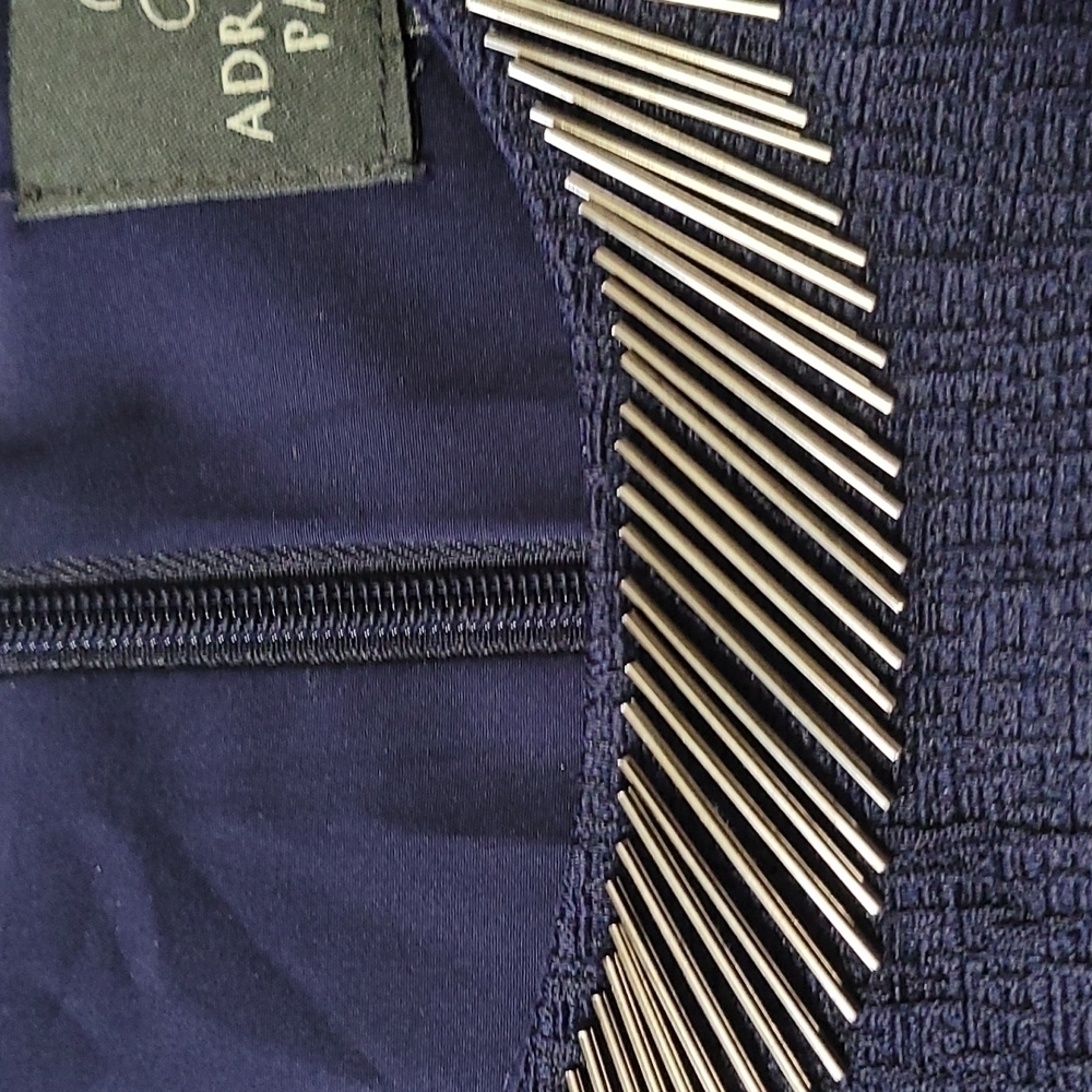 Adrianna Papell - Navy Blue  Sheath Cocktail Dress size 4 - Picture 6 of 6